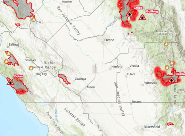 Map from the University of California Cooperative Extension.