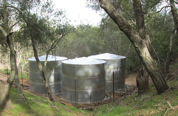 water storage tanks Northern California