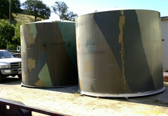 galvanized water tanks Northern California